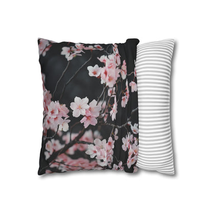 "Soft pink cherry blossom pillowcase, high-quality material for all seasons, makes a great gift - Blossom Dreams"