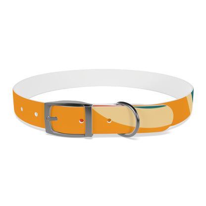 Retro Waves Dog Collar: Colorful & Vibrant Design