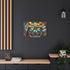 Stained Glass Samurai Mask — Canvas Wall Art — Product Detail View 8