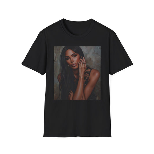 Unveiling the Enigma: The Alluring Canvas of Kim Kardashian | T-Shirt | Brush stroke, Celebrity portrait, Pop art | Prints with Passion