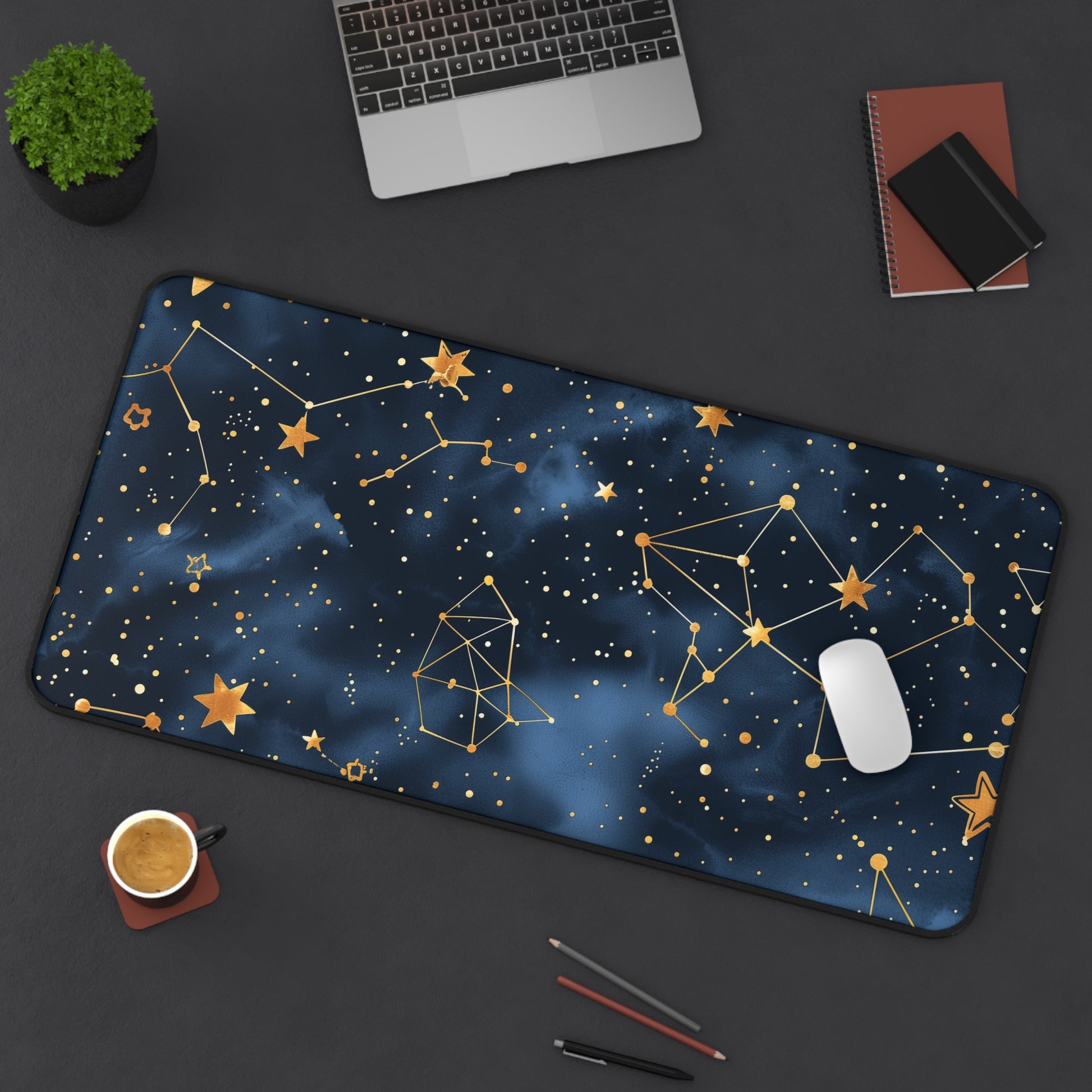 Starry Night Desk Mat | Desk Mat | Accessories, Back-to-School, Desk, Fall Bestsellers, Home & Living, Mouse pad, Mouse Pads, Mousepad, Seasonal Picks, Stationery, TikTok | Prints with Passion