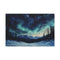 Aurora Lights over a Snowy Tundra — Canvas Wall Art — Front Gallery-Wrapped Canvas View