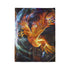 Holographic Phoenix Beneath Glass Dome Plush Fleece Throw Blanket