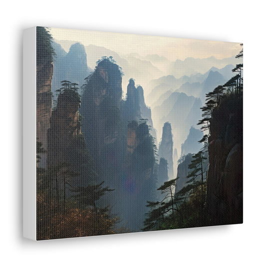 Tianzi Shan Mountain Peak in Zhangjiajie Canvas Print | Canvas | Art & Wall Decor, Canvas, Fall Picks, Hanging Hardware, Home & Living, Indoor, Top Spring Products, Valentine's Day promotion | Prints with Passion