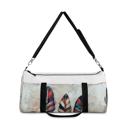 Boho Feather Duffel Bag