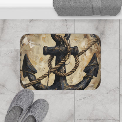 Seaside Anchor Bath Mat | Bath Mats | Bath, Bathroom, Home & Living, Indoor, Sublimation | Prints with Passion