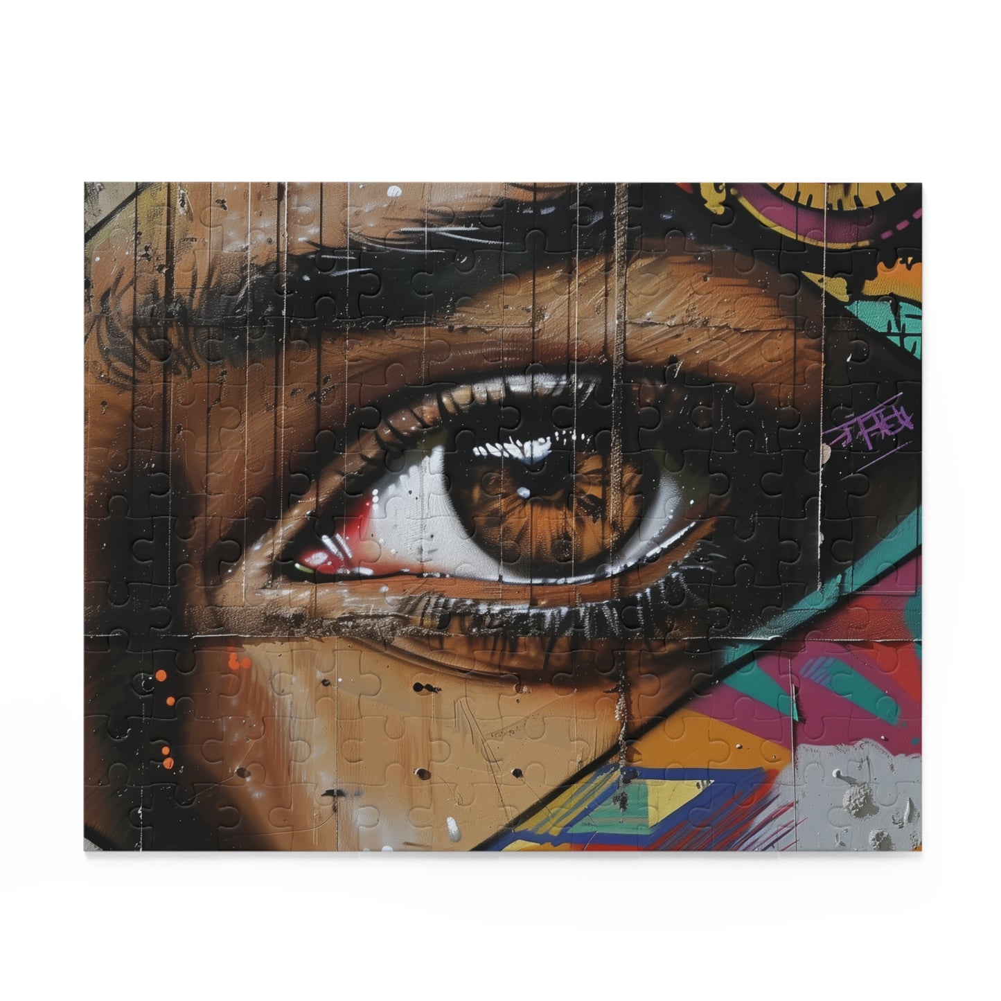 "Urban Graffiti Puzzle Collection - Dive into vibrant street art with this colorful jigsaw puzzle for art lovers"