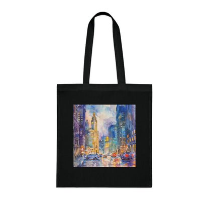 Windy City Watercolor Tote Bag