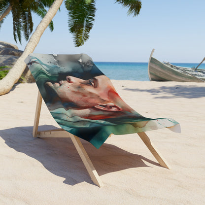 Shop our Eminem vinyl watercolor beach towels