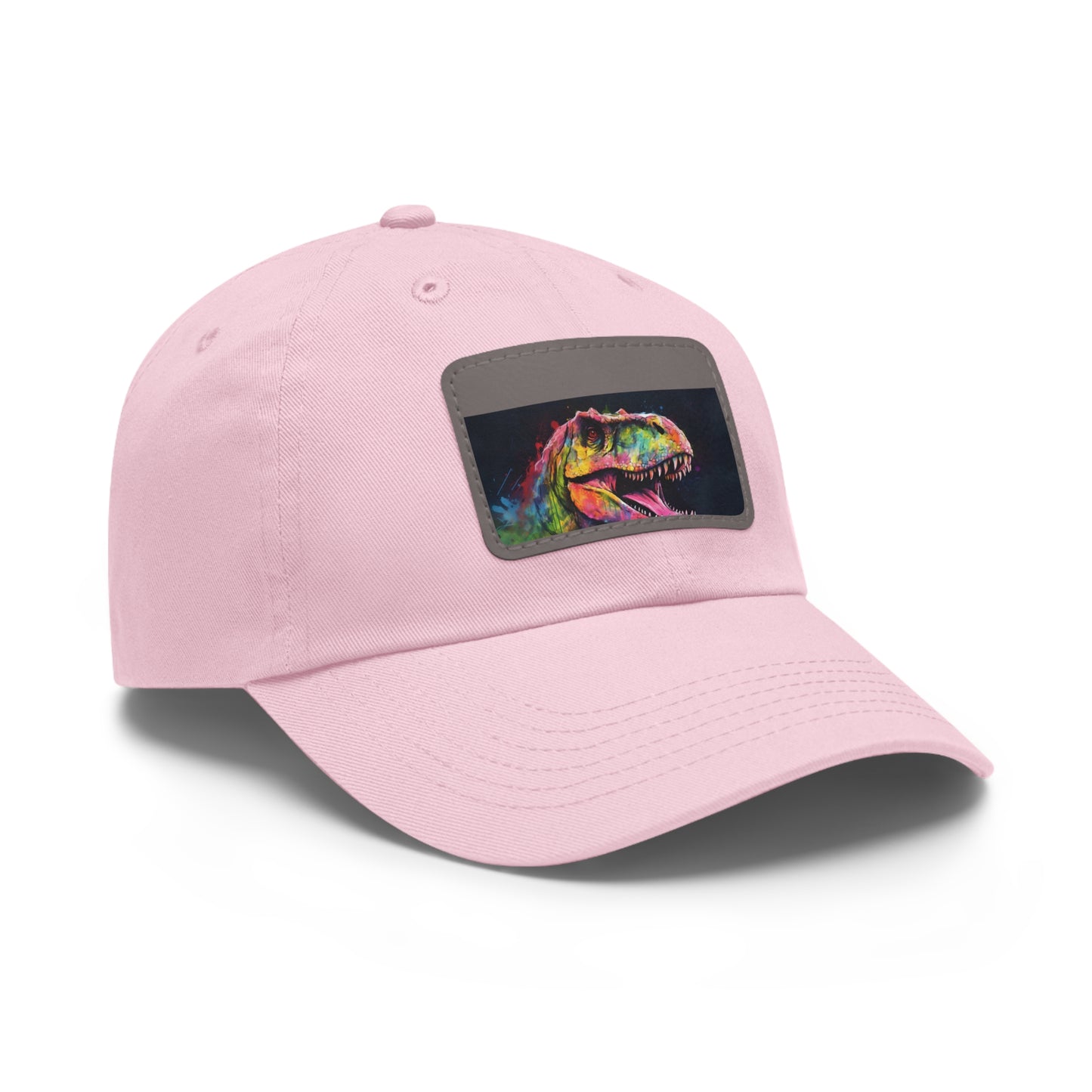 Dino Dreams Watercolor Neon Baseball Cap