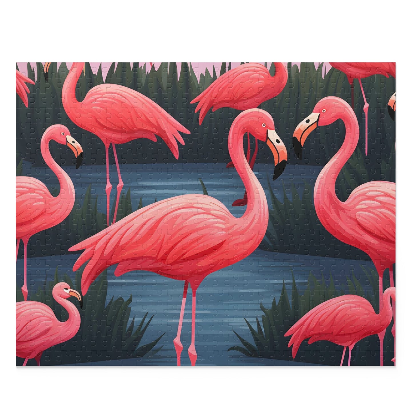 Flamboyant Flamingo Frenzy Puzzle | Puzzle | Back-to-School, Fall Picks, Games, Holiday Picks, Home & Living, Puzzles, TikTok, Valentine's Day, Valentine's Day Picks | Prints with Passion