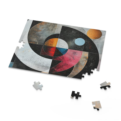 "Geo Abstract Puzzle Collection - Intricate geometric shapes for mind-stimulating entertainment"