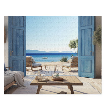 Blue Window Wood Puzzle | Puzzle | Back-to-School, Fall Picks, Games, Holiday Picks, Home & Living, Puzzles, TikTok, Valentine's Day, Valentine's Day Picks | Prints with Passion