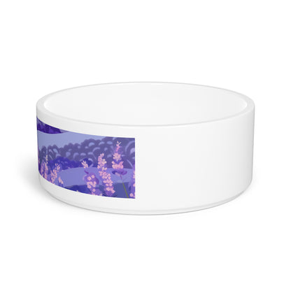 Lavender Fields Pet Bowl: Relaxing floral design