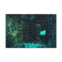 Overgrown Library with Glowing Books — Canvas Wall Art — Front Gallery-Wrapped Canvas View