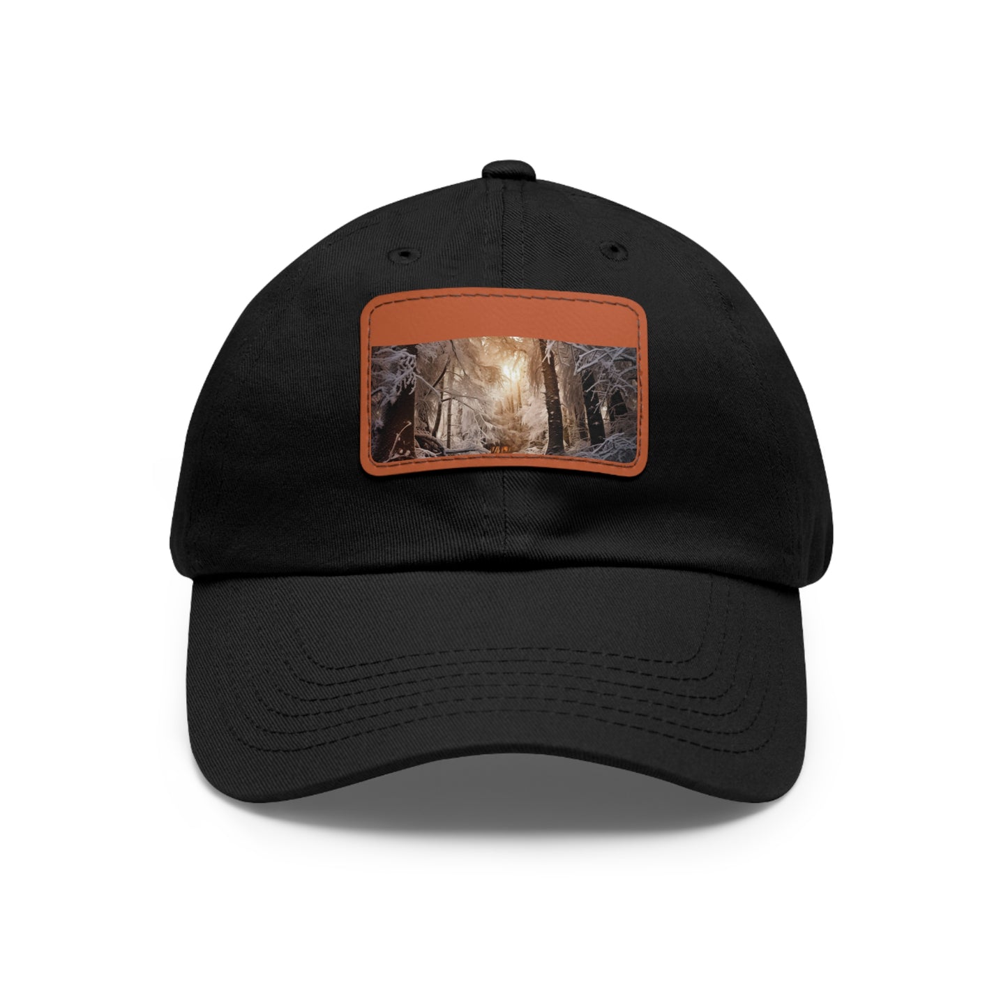 Frosty Pine Winter Baseball Cap