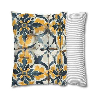 "Transform your bedding with Artisan Tiles Pillow Case - elegant seamless pattern adds sophistication"