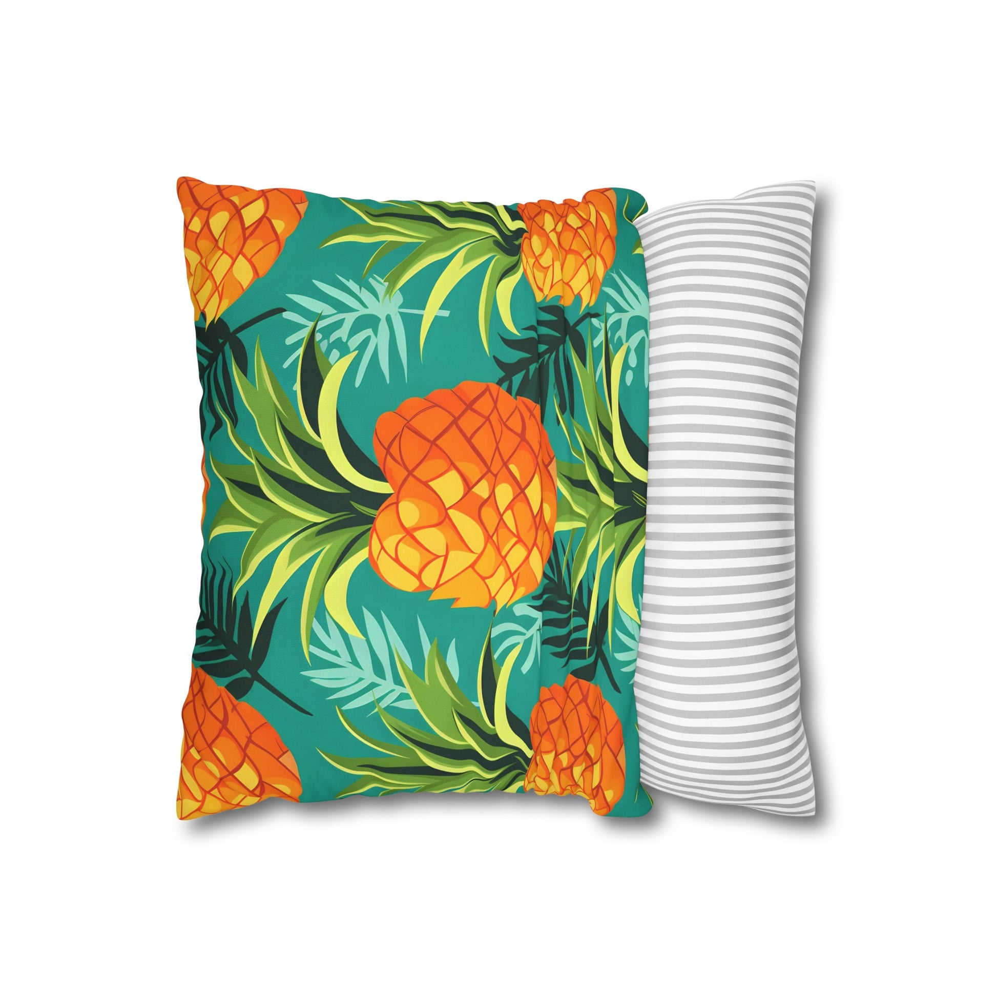 "Vibrant Aloha Pineapple Pillowcase - High-quality & Stylish Tropical Bedding for Sweet Dreams | Perfect Gift Idea"