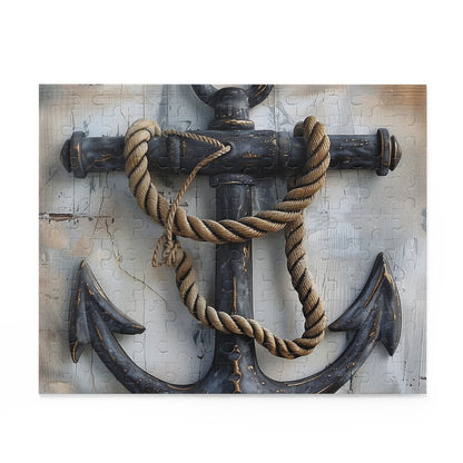 Nautical Anchor Rope Jigsaw Puzzle - Intricate maritime design for sea lovers and puzzle enthusiasts