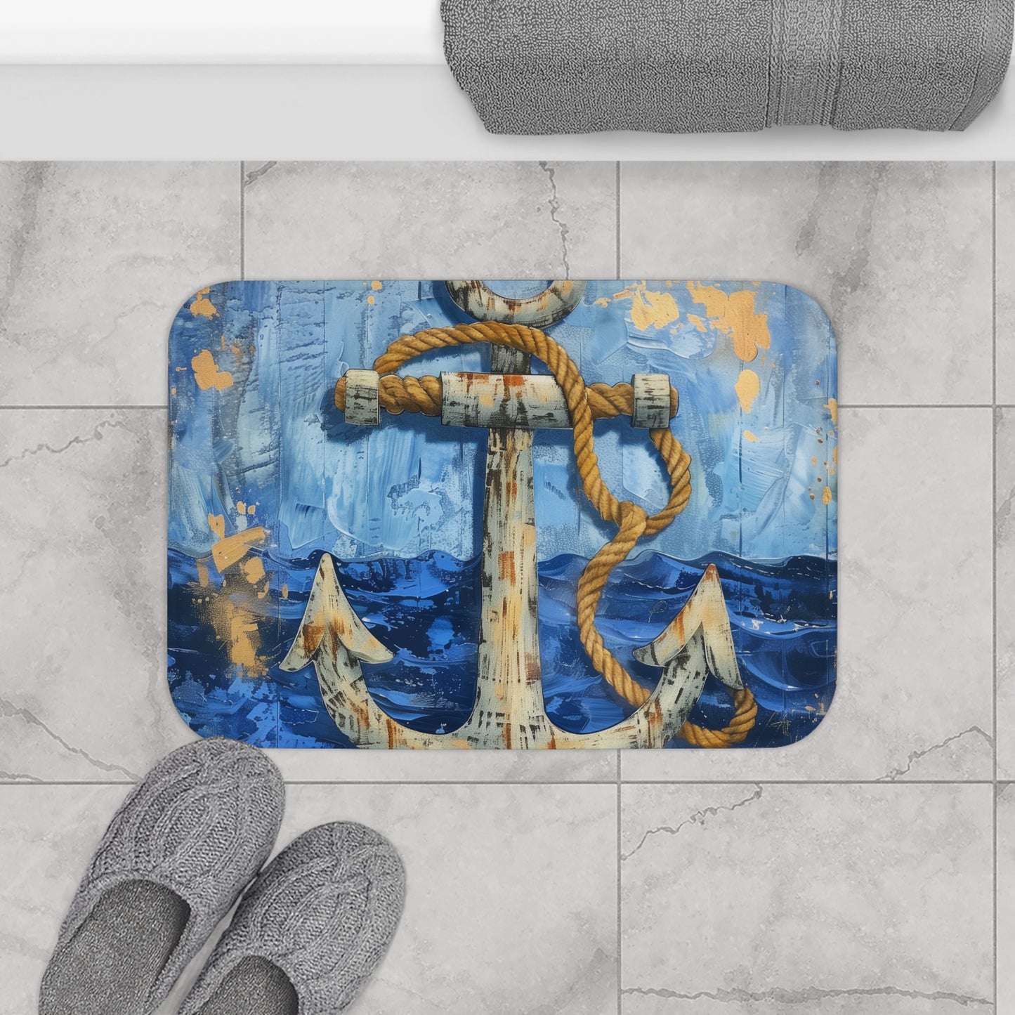 Nautical Knot Bath Mat | Bath Mats | Bath, Bathroom, Home & Living, Indoor, Sublimation | Prints with Passion