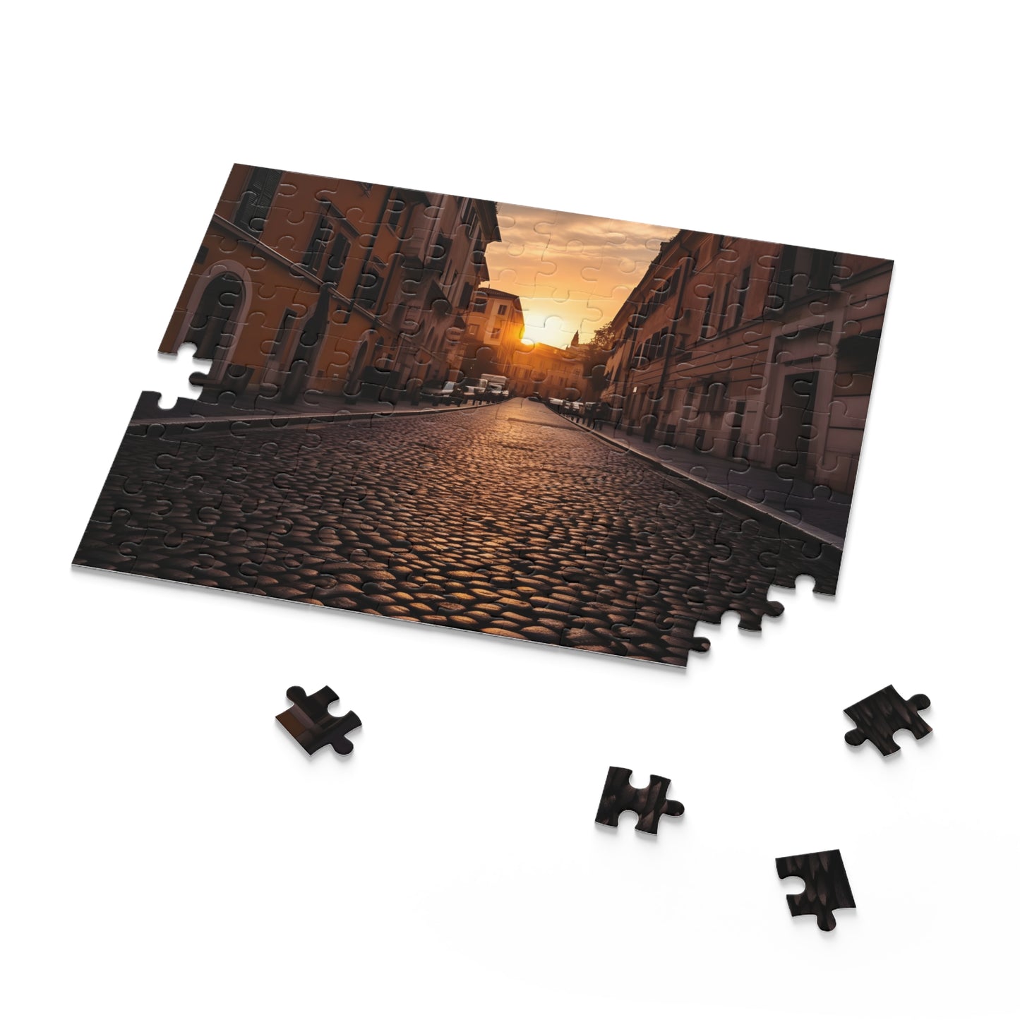 Rome Streets Sunset Jigsaw Puzzle