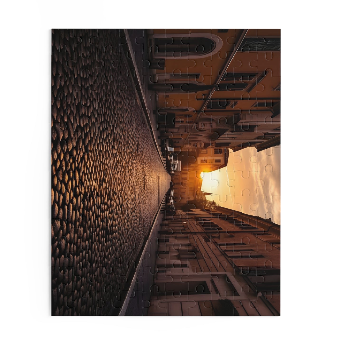 Rome Streets Sunset Jigsaw Puzzle