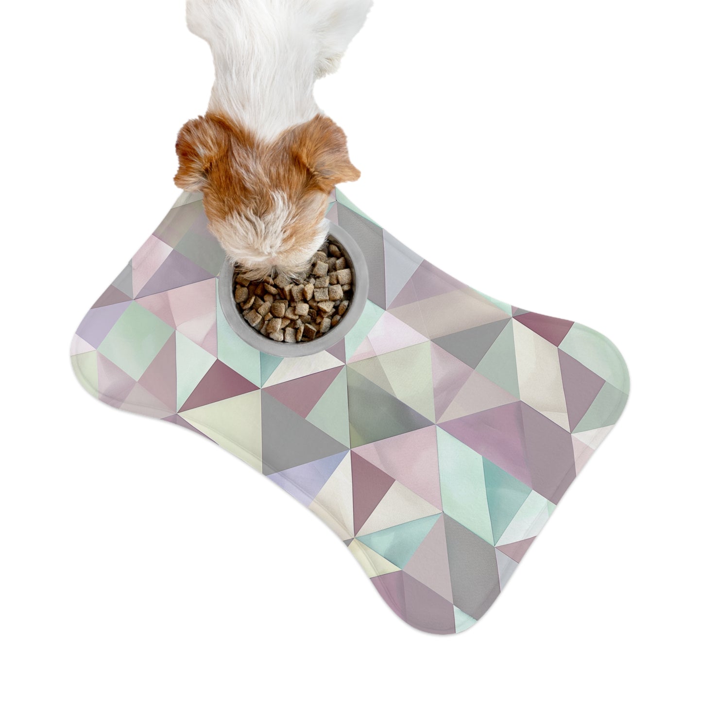 Chic Geometric Pet Feeding Mat