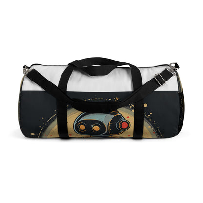 Robot Heart Retro Duffel Bag