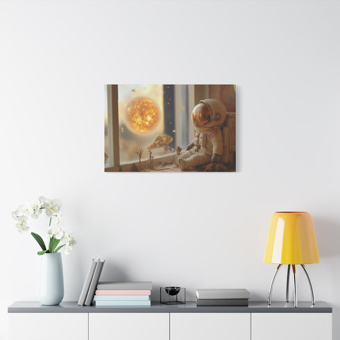 Lost Astronaut Staring at Supernova — Canvas Wall Art — Product Detail View 7