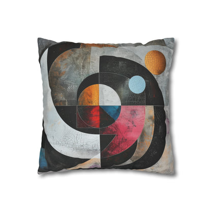 "Abstract Geometry Pillowcase - Modern Art Design for Stylish Bedroom Decor"