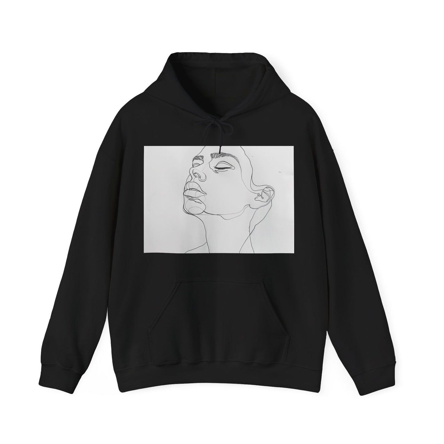 Lines of Emotion: Explore the Depths in This Minimalist Hoodie | Hoodies | DTG, Hoodies, Men's Clothing, Regular fit, Unisex, Women's Clothing | Prints with Passion