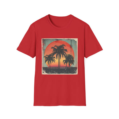 Palm Paradise: Retro Sunset Escape