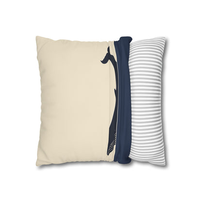 "Whale Song Pillowcase - High-quality, stylish design for all seasons. Perfect gift for ocean lovers."