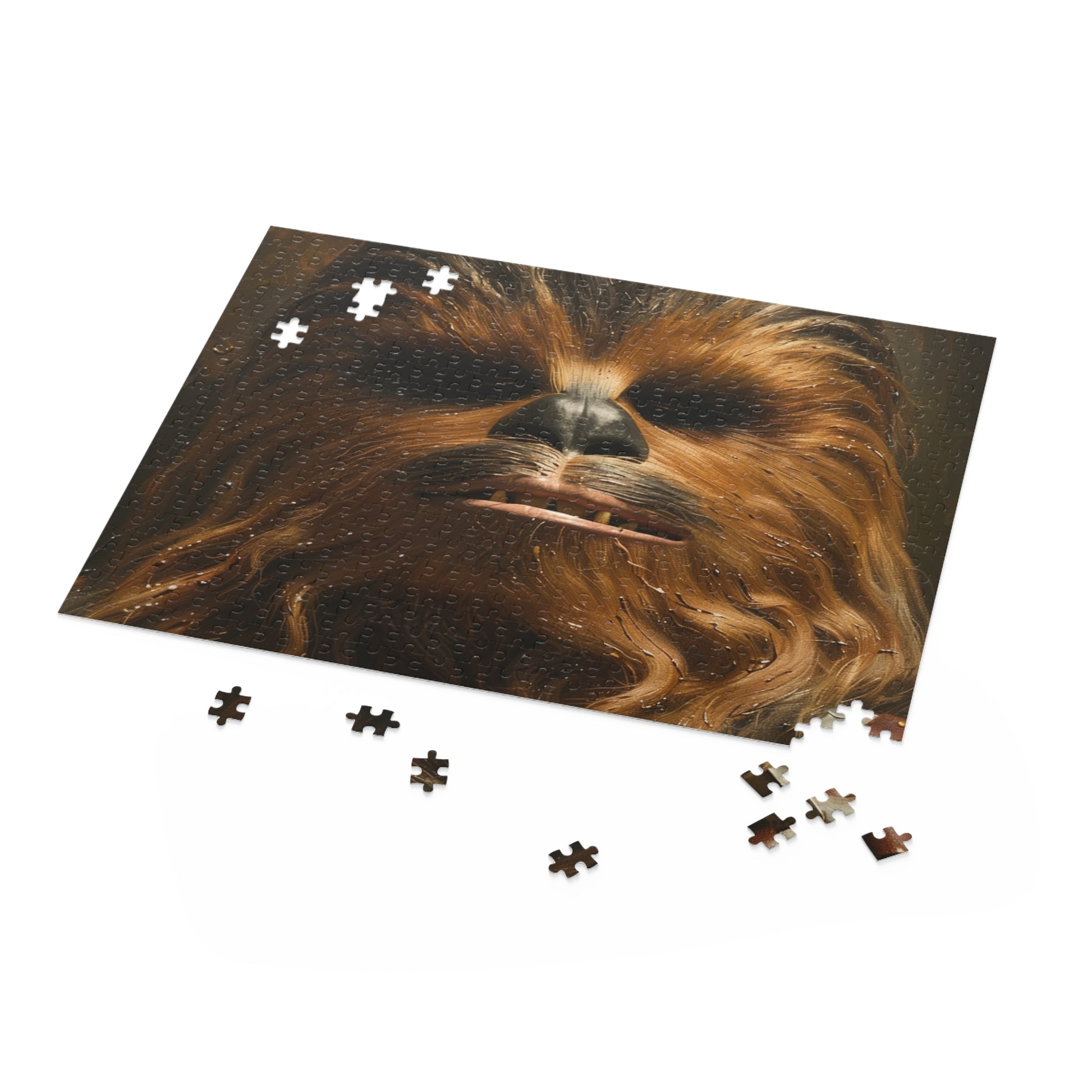 "Chewbacca Star Wars Puzzle - Piece Together the Legendary Wookiee Warrior in a Galactic Challenge!"