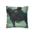 Robotic Centaur in Data Storm Double-Sided Square Cushion Cover