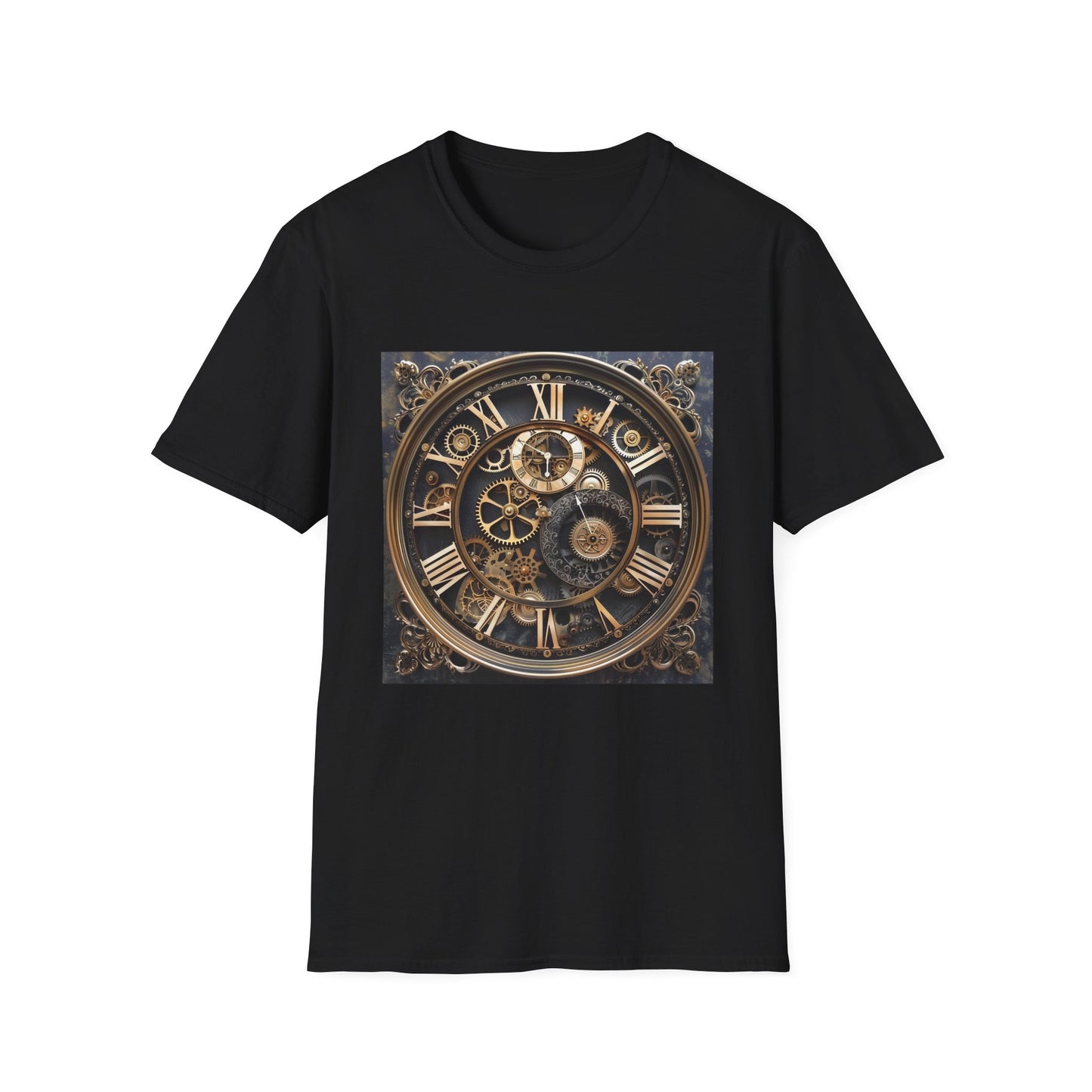 Steampunk Symphony: A Timepiece of Intricate Design | T-Shirt | DTG, Men's Clothing, Regular fit, T-Shirts, Unisex, Women's Clothing | Prints with Passion