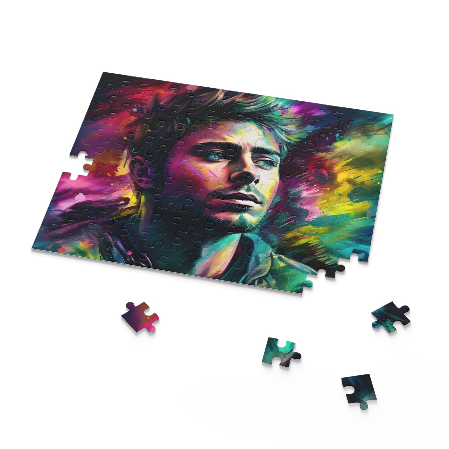 Zac Efron Neon Puzzle