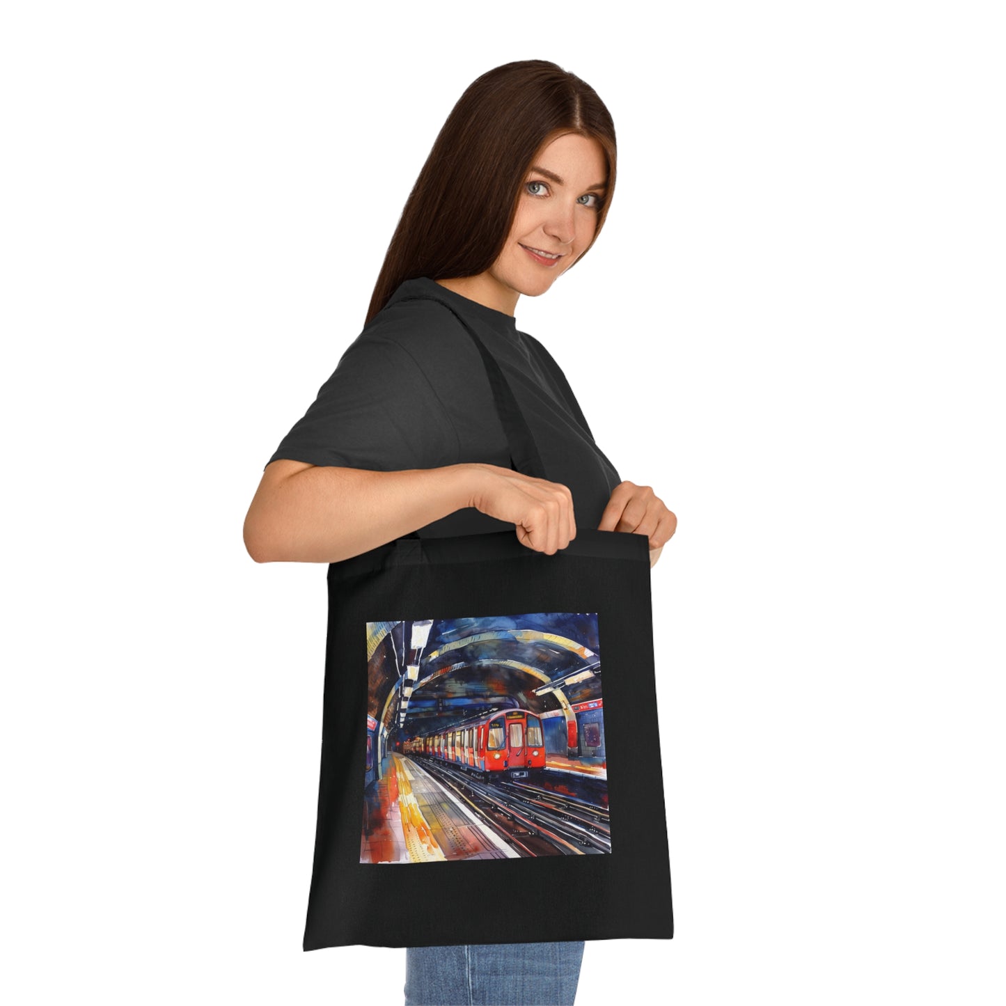 Tube Travels Watercolor Tote Bag | Tote Bag | Accessories, Bags, Cotton, DTG, Totes | Prints with Passion