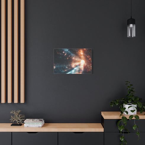 Tunnel of Light Through Dark Matter — Canvas Wall Art — Product Detail View 5