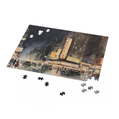 1920s New York City jigsaw puzzle - piece together the iconic skyline from the bustling streets of the past in this beautifully detailed puzzle