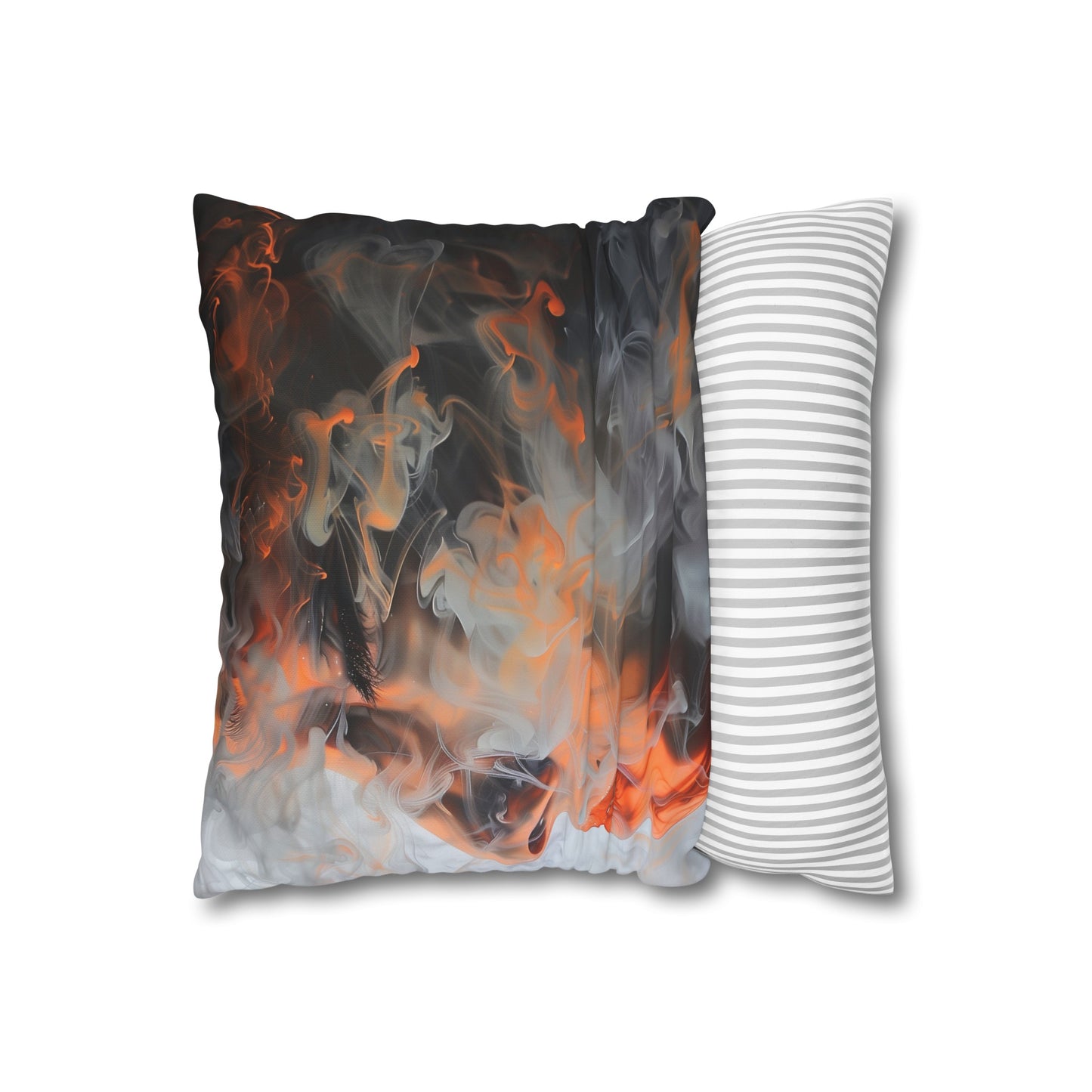 "Abstract Smoke Pillowcase - Intricate swirls and wisps of smoke in captivating colors. High-quality, comfortable, stylish design perfect for all seasons. Makes a great gift. Shop now!"