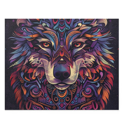 Intricate Wild Totem Animal Jigsaw Puzzle with Tribal Designs