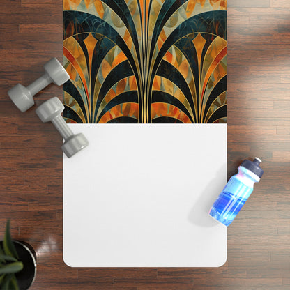 Abstract Deco Rubber Yoga Mat