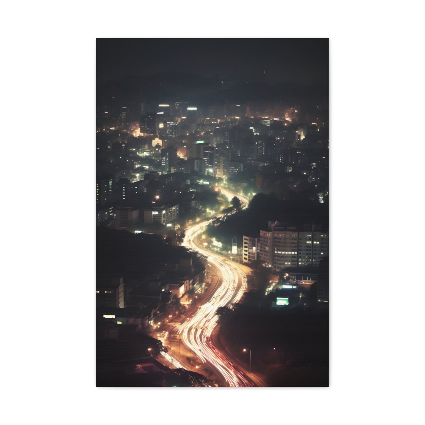 Seoul After Dark: A City Illuminated Canvas: Amanti Hotel Seoul | Canvas | Art & Wall Decor, Canvas, Fall Picks, Hanging Hardware, Home & Living, Indoor, Top Spring Products, Valentine's Day promotion | Prints with Passion