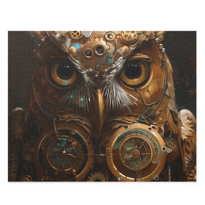 "Engaging Steampunk Owl Jigsaw Puzzle for Whimsical Fans"