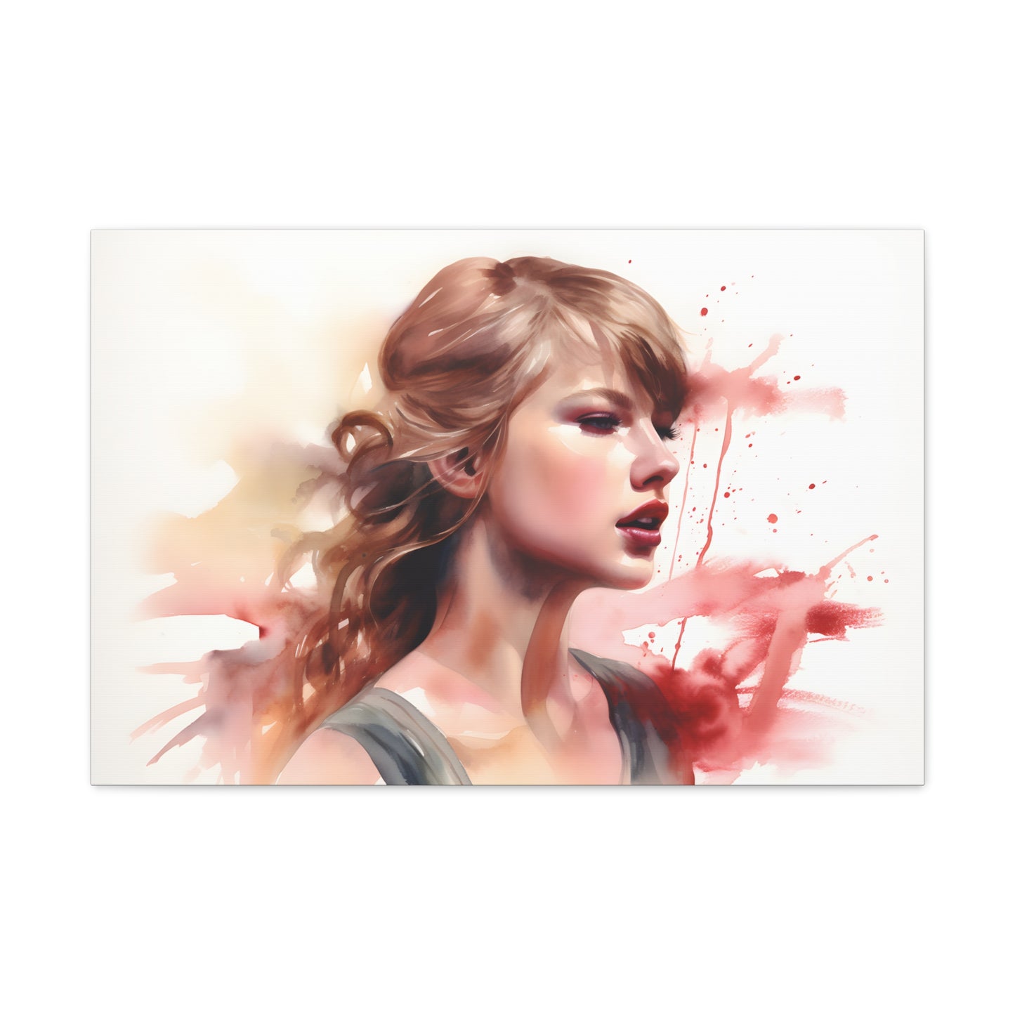 Taylor Swift Watercolor Canvas Print | Canvas | Art & Wall Decor, Canvas, Fall Picks, Hanging Hardware, Home & Living, Indoor, Top Spring Products, Valentine's Day promotion | Prints with Passion