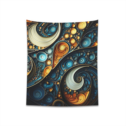 "Fractal Dimensions Tapestry | Intricate Mathematical Art | High Quality Material | Perfect Gift"