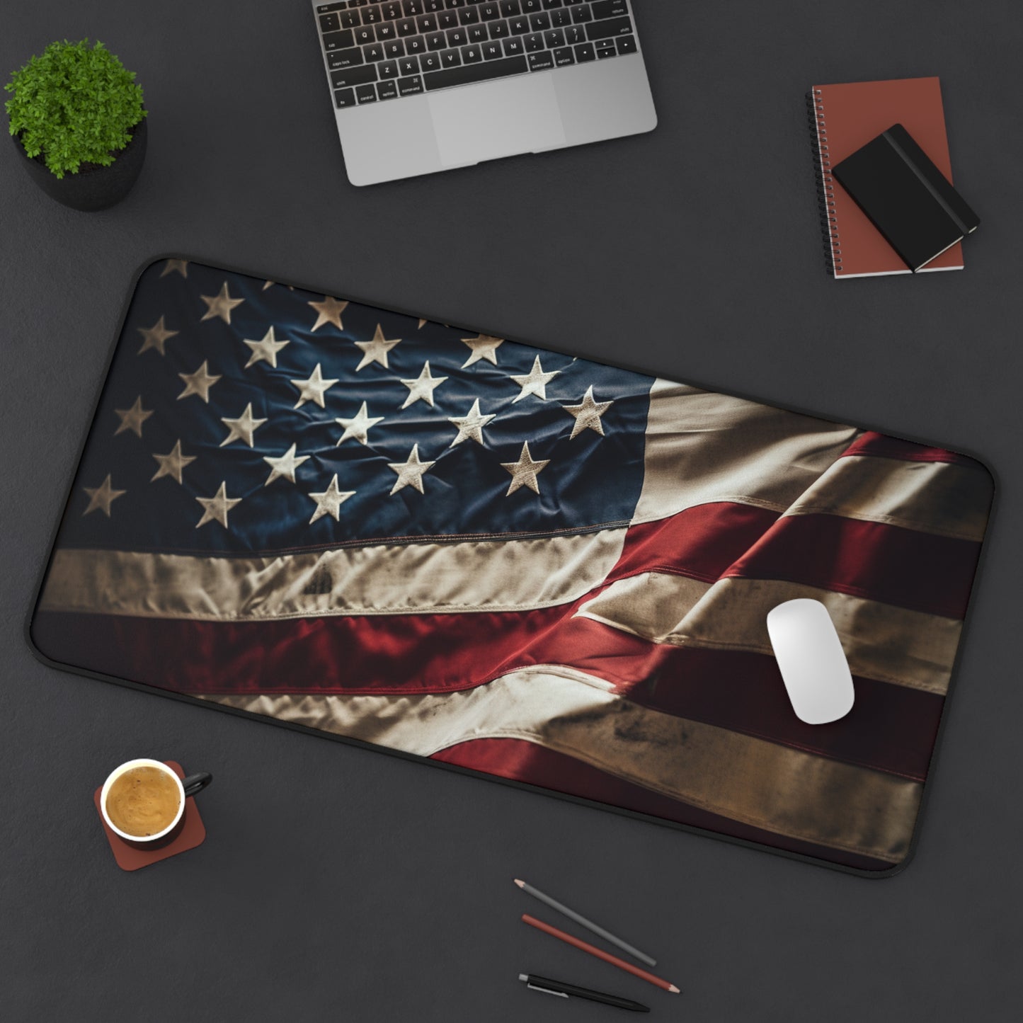 USA Pride Desk Mat | Desk Mat | Accessories, Back-to-School, Desk, Fall Bestsellers, Home & Living, Mouse pad, Mouse Pads, Mousepad, Seasonal Picks, Stationery, TikTok | Prints with Passion