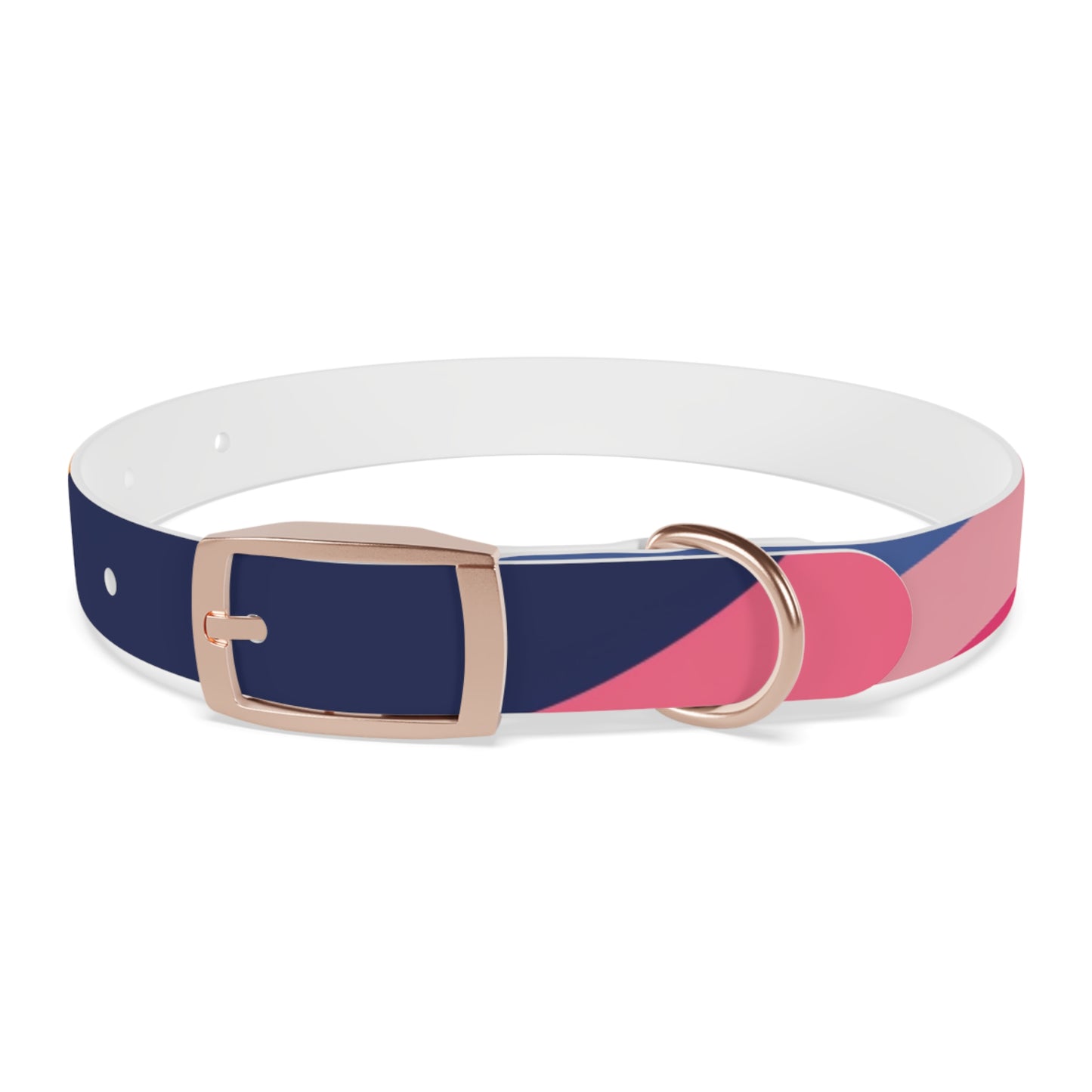 Vibrant Retro Waves Dog Collar