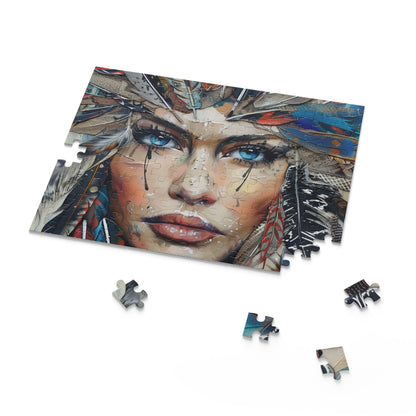 Bohemian Feathers Jigsaw Puzzle - Colorful, intricate design for artistic inspiration